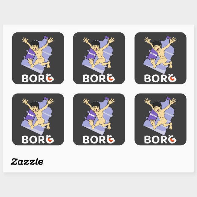 Autocollants pour cruche de cocktail BORG pour les (Feuille)