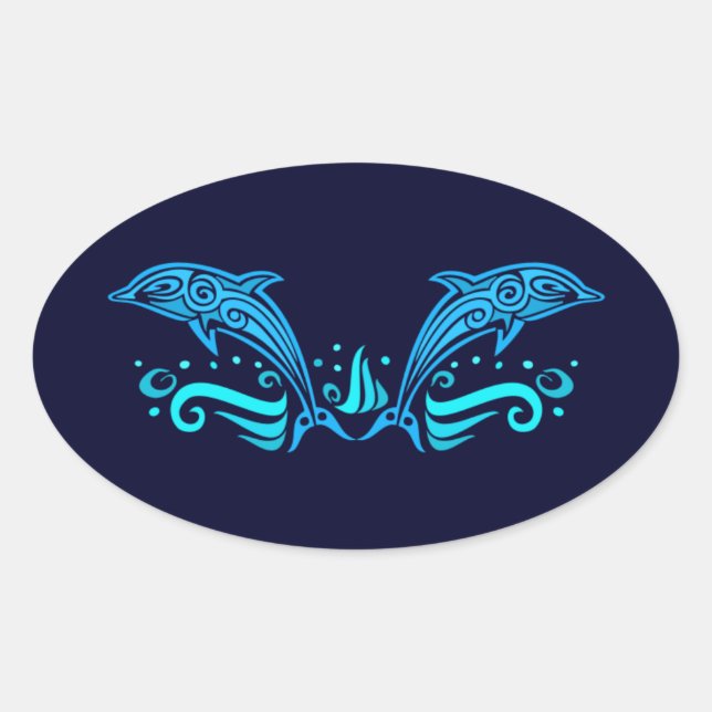 Autocollants pour dauphins tribaux (Devant)