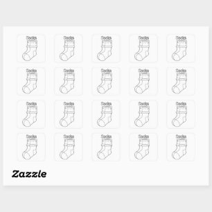 Autocollants pour décorer vos chaussettes