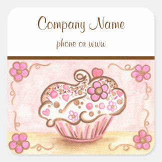 Autocollants pour Entreprise de Cupcakes