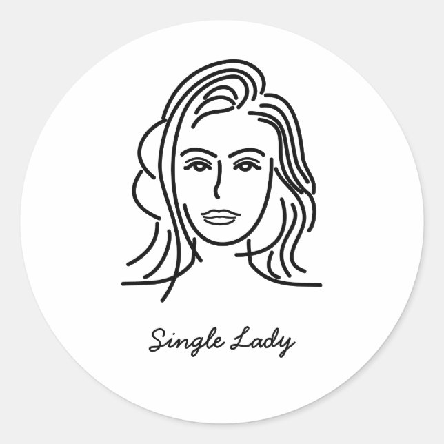 Autocollants pour femme simple (Devant)