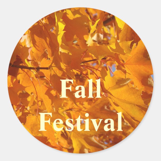Autocollants pour Festival d'automne, Sceaux d'env (Devant)