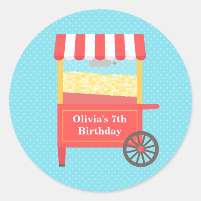 Autocollants pour fête d'anniversaire de enfants a (Devant)