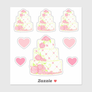Autocollants pour gâteau de mariage