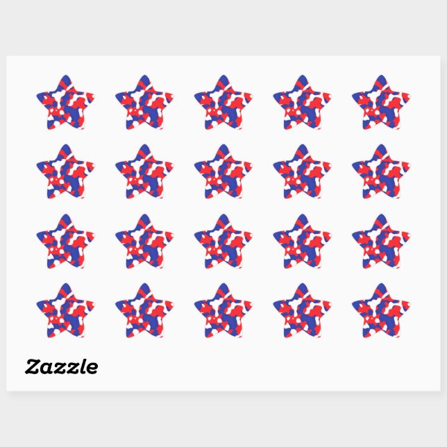 Autocollants pour la fête du 4 juillet (Feuille)