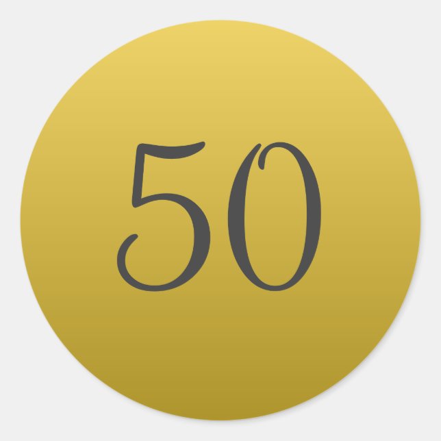 Autocollants pour les 50 ans de mariage (Devant)