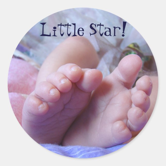 Autocollants pour les orteils de bébé Little Star (Devant)