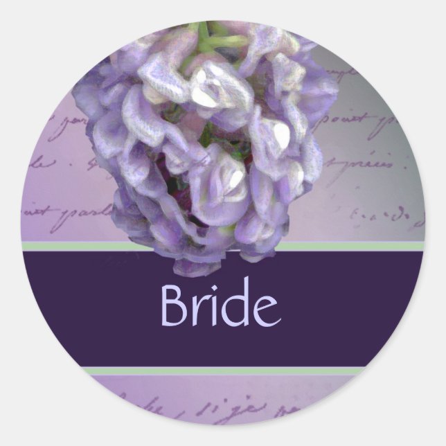 Autocollants pour mariée Lilac (Devant)