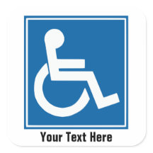 Autocollants pour pancarte de handicap