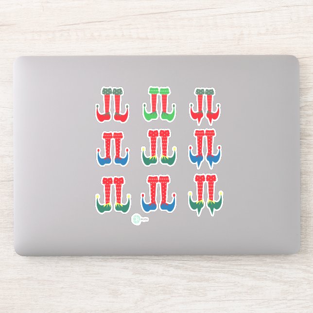 Autocollants pour planificateur de Noël Pieds et T (Ordinateur)