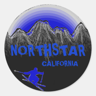 Autocollants pour skieur à thème bleu Northstar Ca