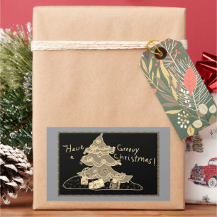 Autocollants pour une soirée de Noël Groovy