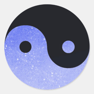 Autocollants pourpres de Yin Yang de regard de