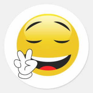 Autocollants pratiques d'Emoji de signe de paix