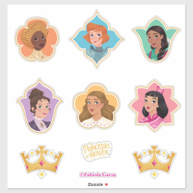 Autocollants Princesses du Ciel™ (Feuille)
