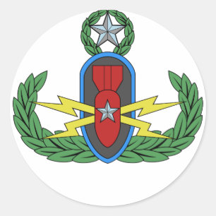 Autocollants principaux d'insigne d'EOD