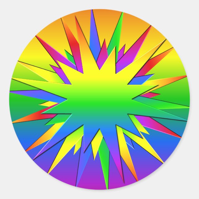 Autocollants Rainbow Burst (Devant)