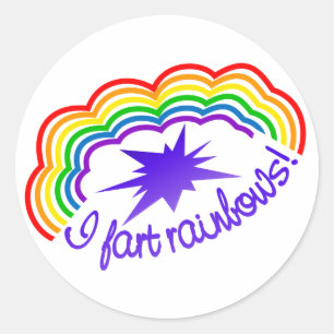Autocollants Rainbow Farts