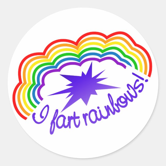 Autocollants Rainbow Farts (Devant)