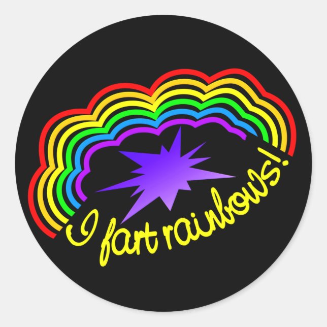 Autocollants Rainbow Farts (Devant)