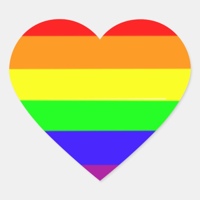 Autocollants Rainbow Heart (Devant)