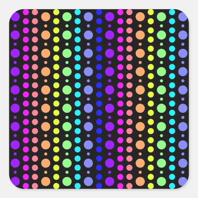 Autocollants Rainbow of Dots (Devant)