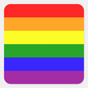 Autocollants Rainbow Pride - arrondi