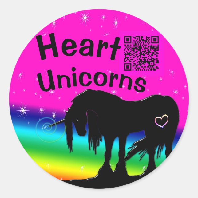 Autocollants Rainbow Unicorn (Devant)