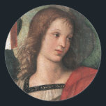Autocollants Raphael Christmas Angel Raffaello San<br><div class="desc">Le visage d'un ange que seul Raphaël pouvait le peindre. J'aime la composition et la pureté de la ligne. Palette riche de rouge Renaissance et vert équilibré avec noir et blanc. Parfait à Noël, beau et de bon goût toute l'année. Des cartes de correspondance, des cartes de notes, des cartes...</div>