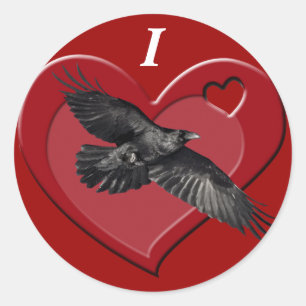 Autocollants Raven & Heart