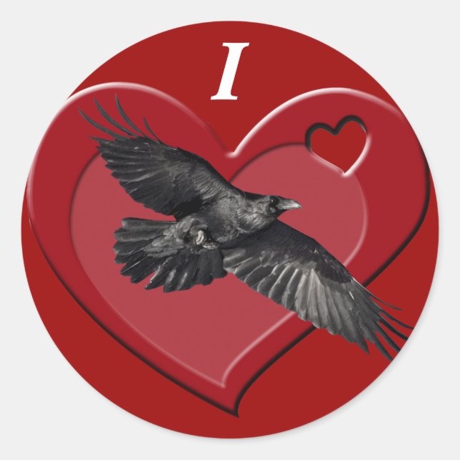 Autocollants Raven & Heart (Devant)