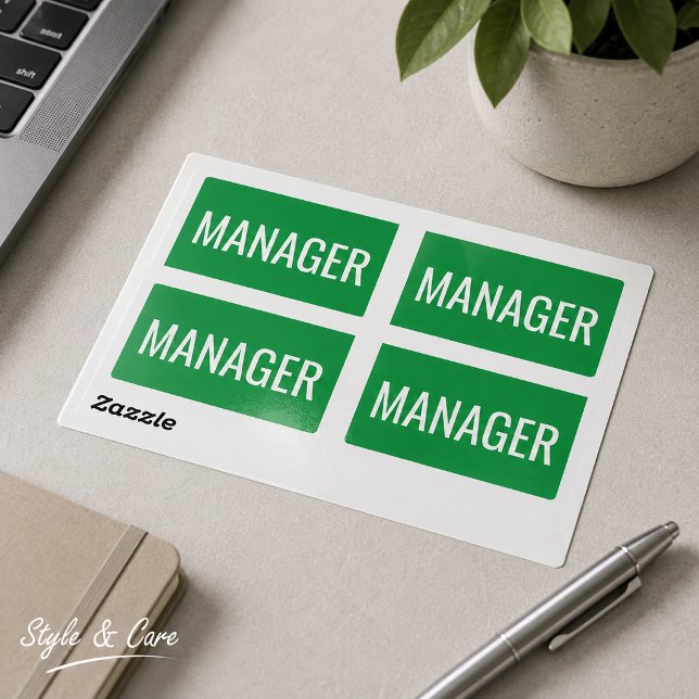 Autocollants Rectangles Personnalisés pour les Dir (Custom Rectangle Stickers for Office Managers)