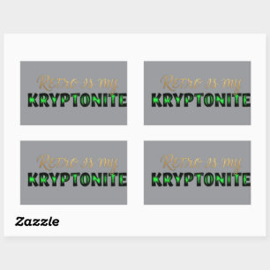 autocollants rectangulaires accrocheurs des années