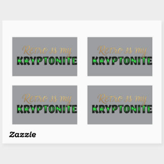 autocollants rectangulaires accrocheurs des années