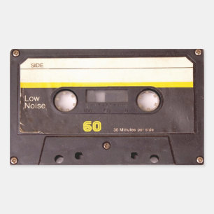 Autocollants rectangulaires de noir d'enregistreur