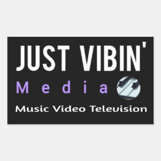 Autocollants rectangulaires Just Vibin' Media