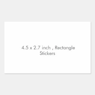 Autocollants rectangulaires personnalisés, Format