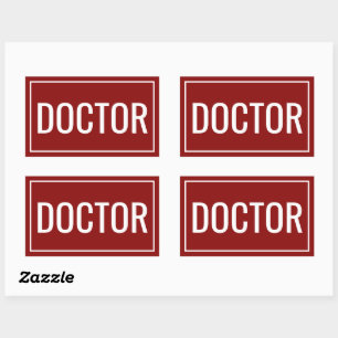 Autocollants Rectangulaires Personnalisés Texte Do
