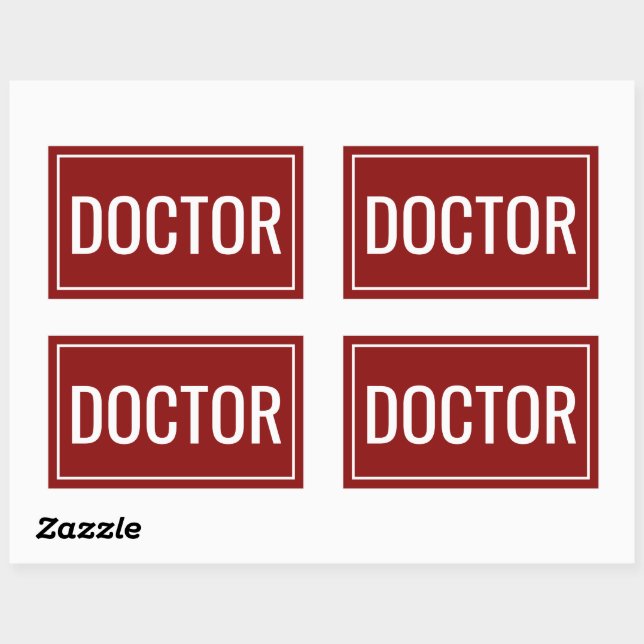 Autocollants Rectangulaires Personnalisés Texte Do (Feuille)