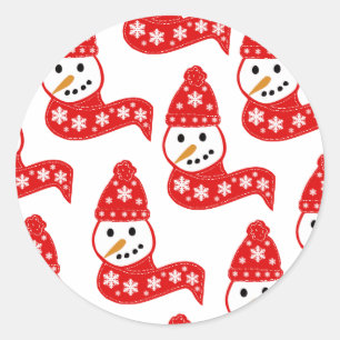 Autocollants Red Snowmen