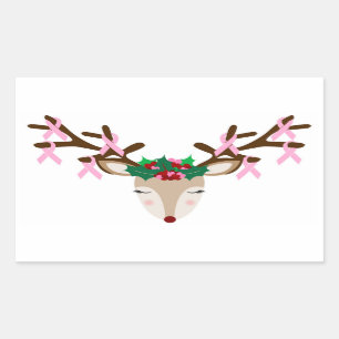 Autocollants Reindee de Noël de conscience de