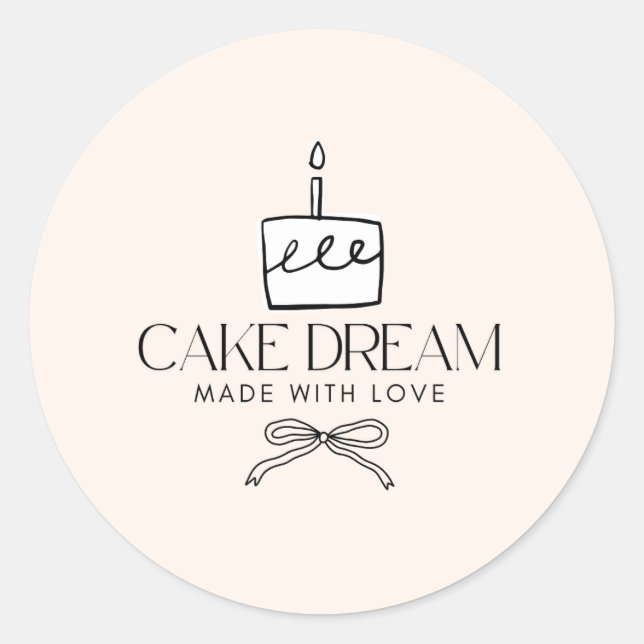 Autocollants Ronds Classiques (Devant)