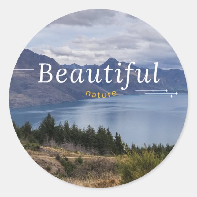 Autocollants ronds classiques (Devant)