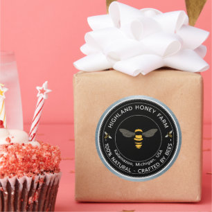 Autocollants ronds classiques   Niveau personnalis