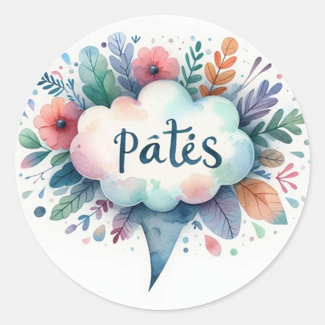 Autocollants ronds classiques (Pâtés) (Devant)