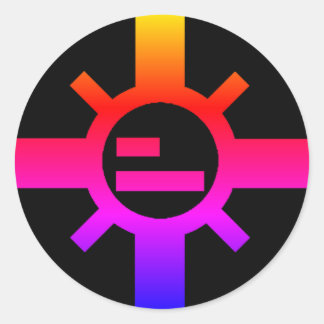Autocollants ronds crépusculaires de Sparko Sun