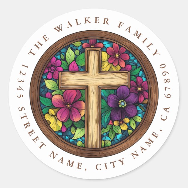 Autocollants Ronds Croix (Devant)