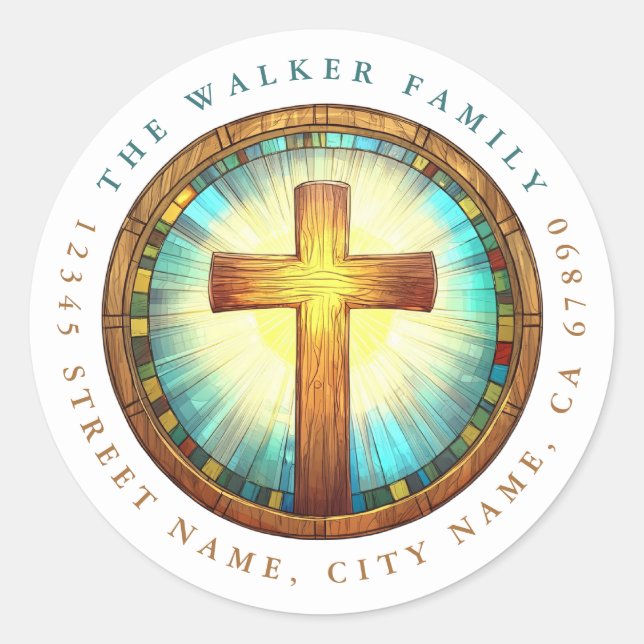 Autocollants Ronds Croix (Devant)