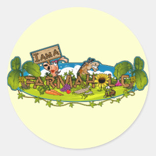 Autocollants ronds de logo de Farmaholic