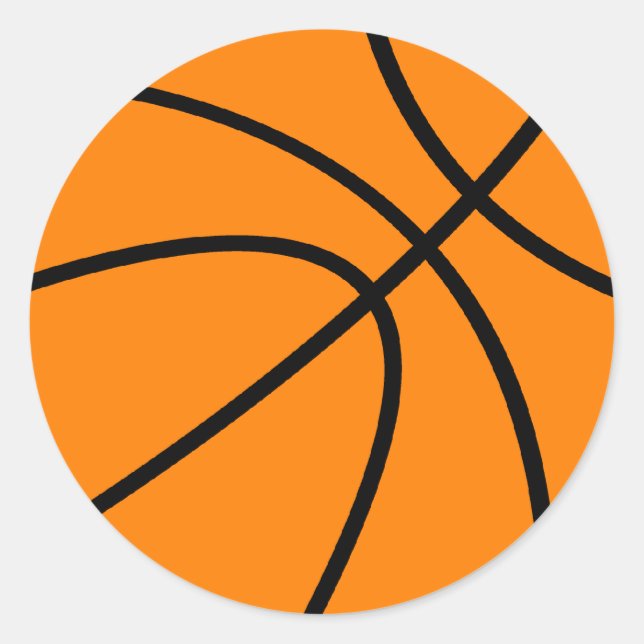Autocollants ronds de petite basket (Devant)